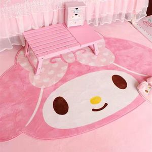 كرتون جديد لطيف My Melody Carpet Anime 100x160cm المنزل سجاد فرو ناعم الأطفال غرفة نوم غرفة المعيشة