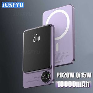 10000mAh Magnetic Power Bank PD20W Magsafing Fast Charging Externt batteri för iPhone Samsung 15W Wireless Charge PowerBank L230619