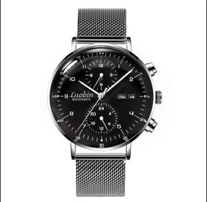 Mens Fashion Mechanical Watch Business Automatic Watch Stainless Steel Luminous Designer Reojes De Hombre New