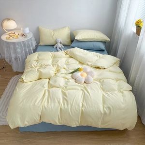 Sängkläder uppsättningar Ankomst Fantastisk kvalitet enkel stil täcke täcker fast färg 230721