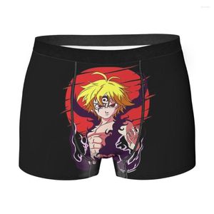 Cueca Boxer masculina legal Roupa íntima Os sete pecados capitais Altamente respirável Shorts sexy de alta qualidade Ideia de presente