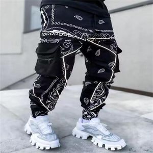 Männer Hosen 2023 Gedruckt Casual Haren Männer Europa Und Amerika Lose High Street Multi-bag Cargo Kleine Füße Hip hop