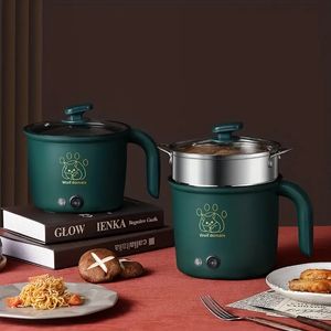 1.7L Mini Electric Cooker: 600W Multi-Function Hot Pot Steamer för sovsalar!