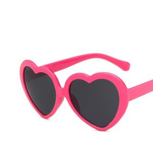 Óculos de sol Moda Street Trends Heart Shaped Kid Children Retro Cute Sun Glasses Frame Girls Boys Baby Eyeglasses Drop Delivery Access Dhmky