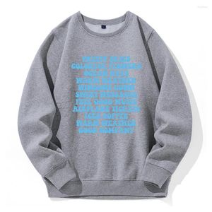 Erkek Hoodies Bir Şey Güzel ve Sevgili Baskı Kapşonlu Gömlek Erkek Sokak Hip Hop Sports Moda Sokak Giyim Günlük Günlük Hoodie