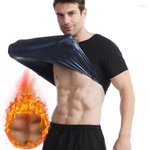 Erkekler Vücut Shapers sauna takım elbise şort fitness shapewear sıkıştırma üstleri kilo kaybı zayıflama