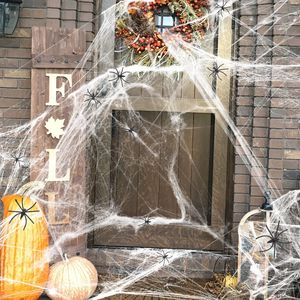 Halloween Spiders Cotton Decoration Props Spider Web Spider Silk Plastic Small Spider Party Setup