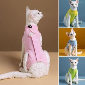 Dog Apparel Soft Clothes Retractable Neckline Girls Pajamas Wraped-Belly Jumpsuit For Small Dogs Female Weaning Track Suit S/M/L