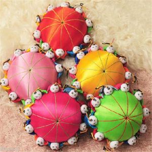 Jewelry Pouches Wholesale 5pcs Classic Chinese Handmade Vintage Silk Pin Cushion With10 Cute Kids