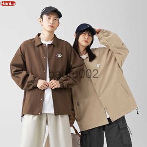 Men's Jackets 2023 Spring Oversize Shirt Coats Men /Women Baggy Blouse Coat Fashion Korean Streetwear Outerwear Pure Cott Tops Male Plus Size J230724