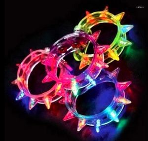 Party Decoration LED Bracelet Light Up Flashing Blinking Spike For 200pcs