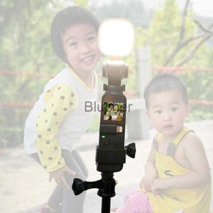 Selfie ışıkları gerçek zamanlı çift renkli dimmable led elle taşınabilir stüdyo dolgu ışık çekim video fotoğrafı fotoğraf dji osmo cep aksesuarları için selfie çubuk kiti x0724