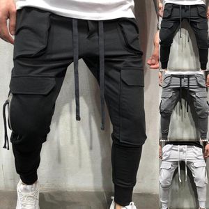 Men's Pants Autumn spring summer casual pants male big size 3XL Multi Pocket Jeans oversize overalls elastic waist plus men 230724