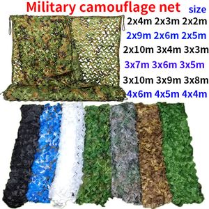Shade Military camouflage net hunting camouflage net for awning gazebo car tent garden sun net camouflage mesh white army green 230721