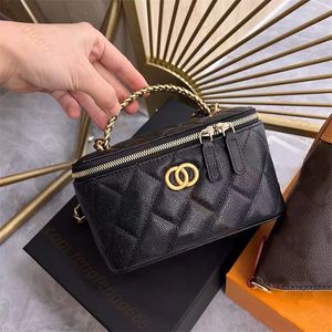 High Fashion designers Cosmetic Bags Genuine leather Handbag Women Chain Cross body Shoulders bag lady Evening Bags clutch totes hobo purses wallet wholesale