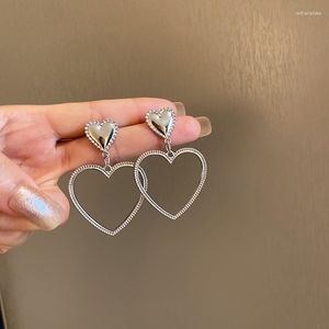 Stud Earrings Big Love Heart Hoop Sexy Accessories Fashion Exaggerated Large Ear Jewelry For Girls