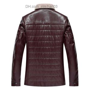 Giacche da uomo 1723 New Fashion 2023 Man Winter Fur Coat Ispessimento Uomo Abbigliamento invernale Giacca in pelle Z230725