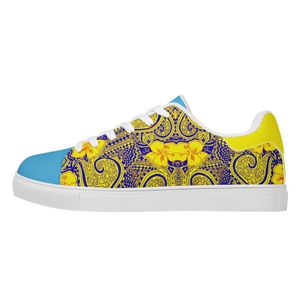 Custom pattern Diy Shoes mens womens yellow flower sports trainers sneakers 36-48