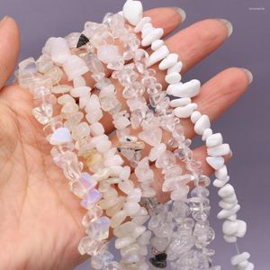 Beads Natural Semi-Precious Stone 5-8mm Exquisite Shiraishi White Jade Opal Agate Gravel Beaded For Jewelry Making DIY Bracelet