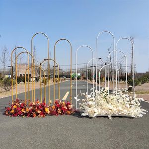 6PCS Wedding Party Birthday Baby Shower Backdrops Arch Decoration Grand-Event Stage Iron Rack Archway Props Fame Billboard Adverti261R