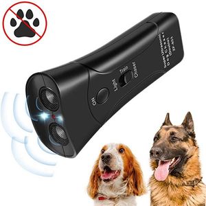 Upgraded Ultrasonic LED Anti Bark Devices Dogs Training Repeller Sonic Anti-barking Stop Barking Device Pet Dog Trainer Tool GQ404226s