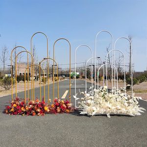 6PCS Wedding Party Birthday Baby Shower Backdrops Arch Decoration Grand-Event Stage Iron Rack Archway Props Fame Billboard Adverti300P