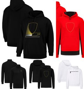 2023 F1 officiella webbplats hoodies för män Formel 1 Team Black Hoodie Casual Sweatshirt Racing Brand Tracksuit Men Clothing