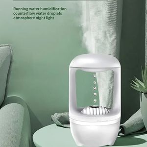 2 Types of Water Filling Modes - Creative Water Drop Inverted Humidifier for Maximum Humidity Control