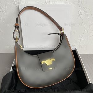 10A Designer-Spiegelqualität, kleine AVA-Softtaschen, 23 cm, Damen-Hobo-Geldbörse aus echtem Leder, Kalbsleder, schwarze Klappe, Luxus-Handtaschen, Unterarm-Umhängetasche