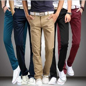 Jeans da uomo 2023 CHOLYL Primavera Autunno Pantaloni casual Uomo Cotone Slim Fit Chino Pantaloni moda Abbigliamento maschile di marca Plus Size 8 Colour1 L230724