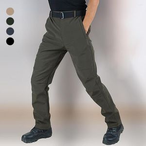 Men's Pants Men Cargo Harem Joggers Casual Zipper Pockets Thick Warm Long Trousers Outdoor Hiking Streetwear Male