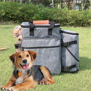 Dog Carrier Pet Supplies Bag Food Travel Bowl Storage