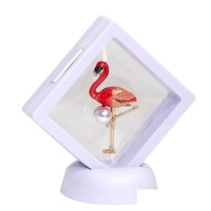 Stift brosches pärla strass kransfjäril flamingo brosch för kvinnor med presentförpackning trendig eleganta cirkel bladstift festgåvor droppa de