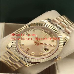 8 Mens watches 41 mm 218238 118238 118208 118235 Date President 18k Yellow Gold Diamond Dial Asian 2813 Automatic Movement Mens278w