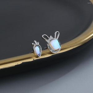 Stud Earrings Selling Silver Color Personality Playful Radish Women's Asymmetric SE1803