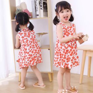 Summer Girls Animal and Flower Printing A-Line Line