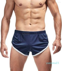 Shorts de corrida AIMPACT Mens Mesh Booty Short 3 polegadas Lounge com laterais divididas