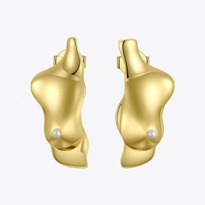 Stud Enfashion Punk Body Part 3D Chest Stud Earrings Women's Gold Specialörhängen Fashion Jewelry Pendant Mujer E191113 230724