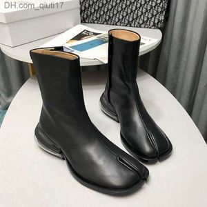 Bot at nalı bölün ayak parmağı kadın botları tabi sevimli kadın moda boot orta topuk kadın parti ayakkabıları AB boyutu 35-42 z230724