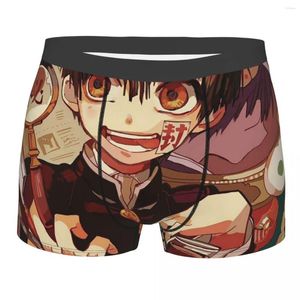 アンダーパンツYugi Amane Anime Men Underwear Jibaku Shanako Kun Cute Boxer Shorts Panties Funny Soft for Homme S-XXL