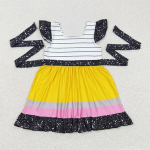 Großhandel Baby Mädchen zurück zur Schule Kleid Sommer Bleistift kurze Ärmel Kleidung Kind Kinder Kleinkind Kleidung