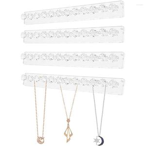 Smycken påsar cac ransparent akryl juvel förvaring rack örhänge hänger hållare vägg monterad display stativ arrangör för kvinnor