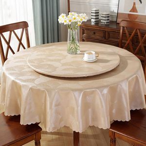 Table Cloth Great Circle Waterproof And Oil Proof Disposable Household Round Cloth_AN2883