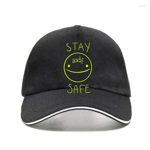 Ball Caps Modedesign Herren Bill Hats Snapback Eddsworld – Stay Safe Print Coole, trendige Baseballkappe