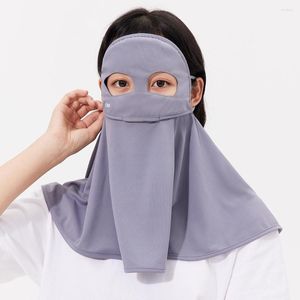 Scarves OhSunny Summer Women Cycling Face Cover With Neck Shoulder Flap Anti-UV UPF50 Balaclava Sun Protection Outdoor UV Shawl