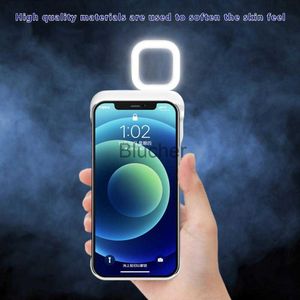 Selfie Lights Ring Light Case Fill Light Phone Case Fill Light Beauty Ring Flash Phone Case Stable Shell for iPhone 12 Pro Max x0724