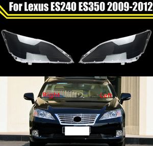 Concha de abajur de lente de vidro frontal de carro para Lexus ES240 ES350 2009 2010 2011 2012 caso de luz automática capa de farol transparente