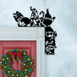 Estatuetas decorativas moldura de porta decoração de feriado pingente de canto de casa ornamento