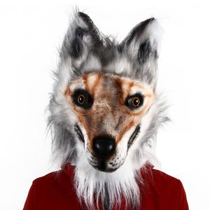 Хэллоуин латекс резиновый волк маска для волос маски жуткие оборотня костюми