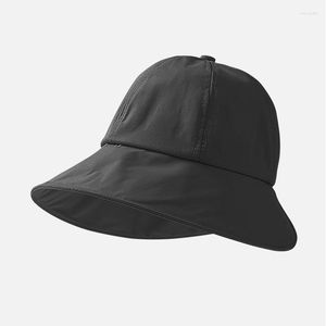 Bollmössor Cap Women Hat Summer Sun Protection Big Brim Quick Dry Beach Accessory for Holiday Running Sports Spring